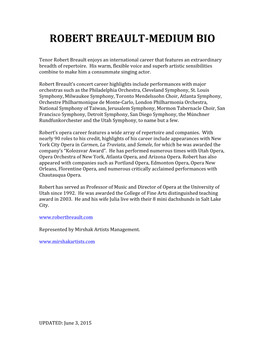 Robert Breault-Medium Bio