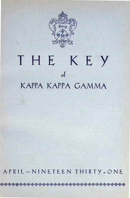 THE KEY VOL 48 NO 2 APR 1931.Pdf