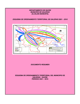 Departamento De Sucre Municipio De Galeras Alcaldía Municipal Esquema De Ordenamiento Territorial De Galeras 2001 – 2010 Docu