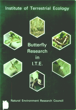 Butterfly Research in I.T.E