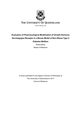 Evaluation of Pharmacological Modification of Growth Hormone