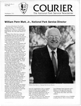 William Penn Mott, Jr., National Park Service Director