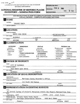 National Register of Historic Places Inventory - Nomination Form