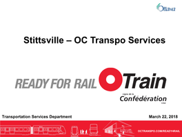 Stittsville – OC Transpo Services