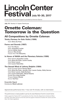 Ornette Coleman