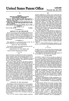 United States Patent Office Patented Apr