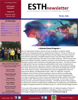 ESTH Newsletter