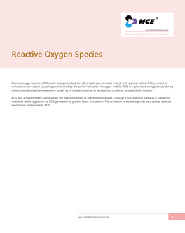 Reactive Oxygen Species