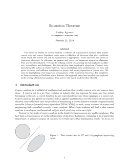 Separation Theorems