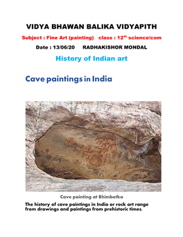 Cavepaintings Inindia