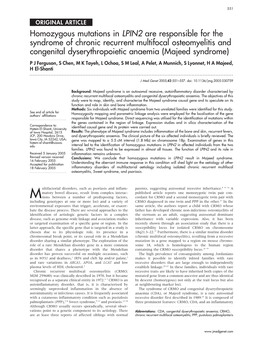 Homozygous Mutations in LPIN2 Are Responsible for the Syndrome Of