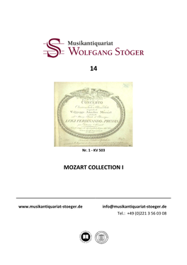 Mozart Collection I