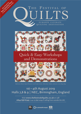 Quick & Easy Workshops and Demonstrations