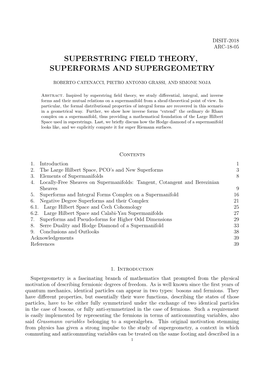 Superstring Field Theory, Superforms and Supergeometry