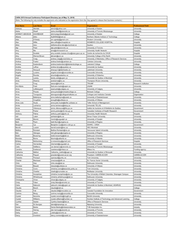 CARA 2019 Participant Directory