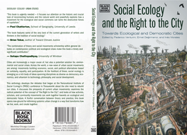 Social Ecology and the Right to the City