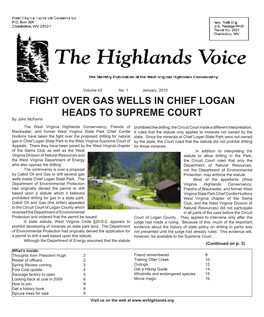 FIGHT OVER GAS WELLS in CHIEF LOGAN HEADS to SUPREME COURT by John Mcferrin