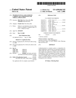 (12) United States Patent (10) Patent No.: US 6,994,863 B2 Eini Et Al