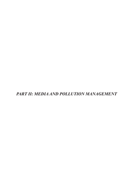 Part Ii: Media and Pollution Management