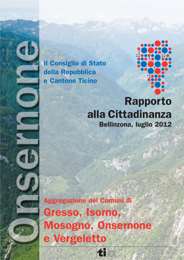 Gresso, Isorno, Mosogno, Onsernone E Vergeletto Rapporto Alla