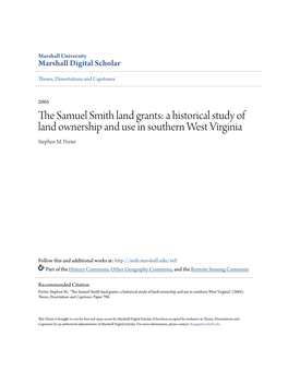 The Samuel Smith Land Grants