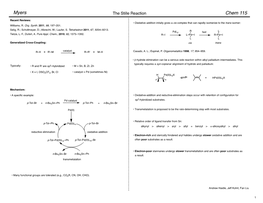 The Stille Reaction Chem 115