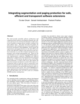 Integrating Segmentation and Paging Protection for Safe, Efficient And