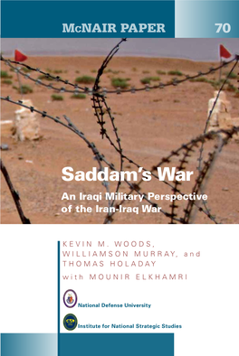 Saddam's War: an Iraqi Military Perspective of the Iran-Iraq