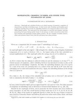 Ropelength, Crossing Number and Finite Type Invariants of Links