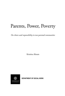 Parents, Power, Poverty