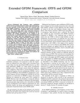 Extended GFDM Framework: OTFS and GFDM Comparison