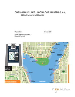 CHESHIAHUD LAKE UNION LOOP MASTER PLAN SEPA Environmental Checklist