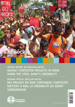Heavily Contested Projects in India Harm the Steel