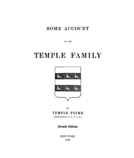 Temple Family