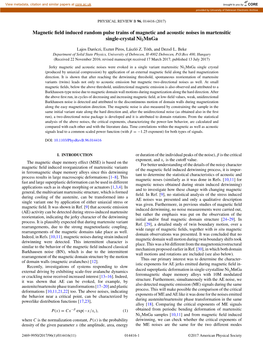 Magnetic Field Induced Random Pulse Trains of Magnetic and Acoustic Noises in Martensitic Single-Crystal Ni2mnga