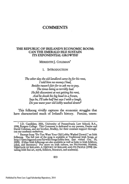 The Republic of Ireland's Economic Boom: Can the Emerald Isle Sustain Its Exponential Growth?