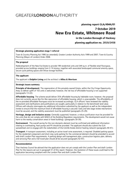 New Era Estate, Whitmore Road in the London Borough of Hackney Planning Application No