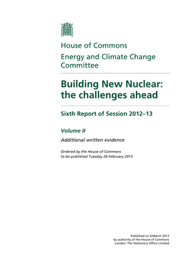 Building New Nuclear: the Challenges Ahead