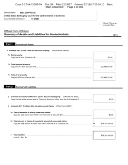 Case 2:17-Bk-21387-SK Doc 58 Filed 12/18/17 Entered 12/18/17 23:34:10 Desc Main Document Page 1 of 396