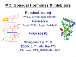 Introduction to Medicinal Chemistry