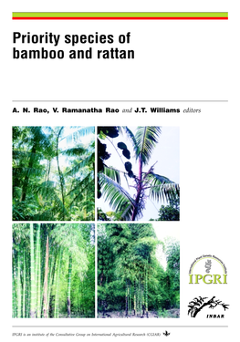 Priority Species of Bamboo and Rattan