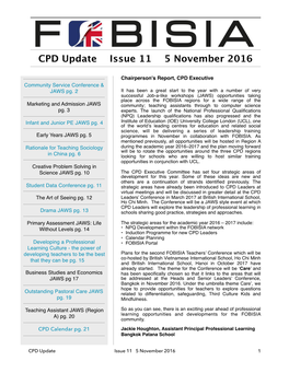 CPD Update Issue 11 5 November 2016