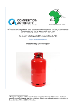 An Inquiry Into Liquefied Petroleum Gas (LPG)