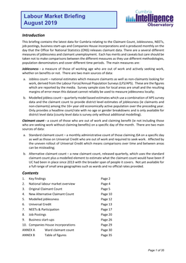 Labour Market Briefing Aug 2019