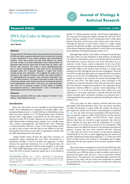 DNA Zip Codes in Herpesvirus Genomes