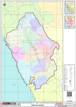 MAPA VIAL ANCASH Fuente: DGCF, PVN, PVD, GTT, OGPP JULIO DE 2017 02 IGN, INEI, SERNANP, MINEDU