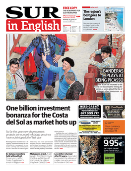One Billion Investment Bonanza for the Costa Del Sol As Market Hots Up