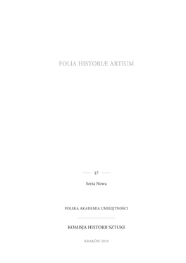 Folia Historiæ Artium