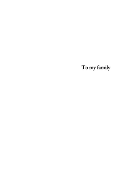 To My Family