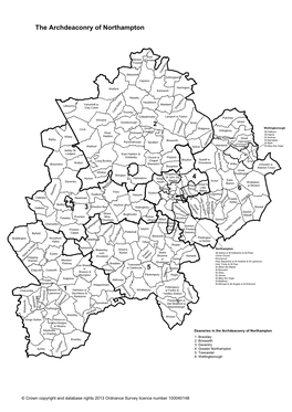 Archdeaconry Map of Northampton